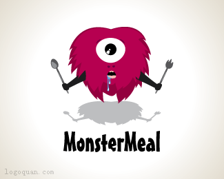 MonsterMeal快餐店logo