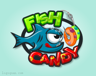 鱼糖果logo