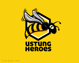 UstungHeroes蜜蜂logo