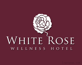 白玫瑰酒店LOGO