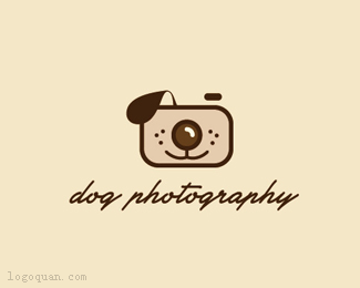 小狗摄影标志
