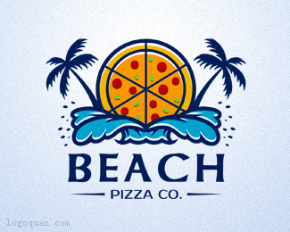 BEACH PIZZA标志