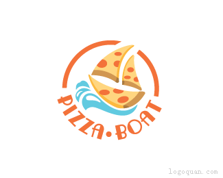 披萨船图标设计