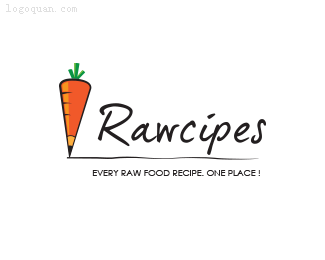 Rawcipes标志设计