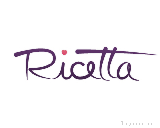 RICETTA甜品店字体设计