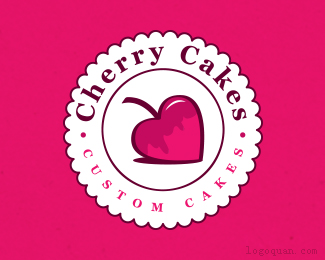樱桃蛋糕logo设计