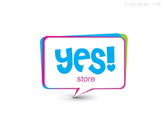 yes商店logo设计