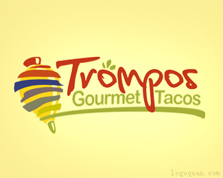 Trompos Tacos标志设计