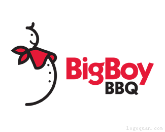 大男孩烧烤餐厅logo