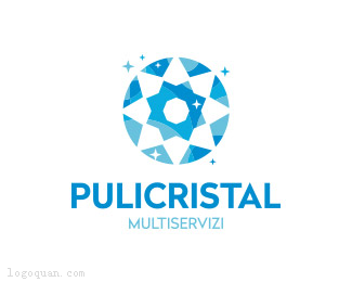 Pulicristal保洁公司标志