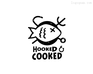 HOOKED COOKED标志