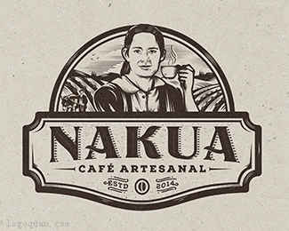 Nakua咖啡馆logo