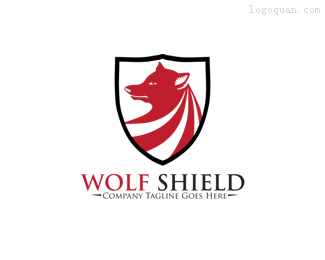 狼盾logo设计