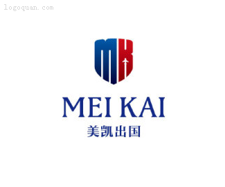 美凯出国logo设计