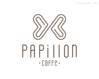 Papillon咖啡厅logo