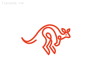袋鼠logo设计