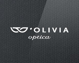 Olivia眼镜店logo