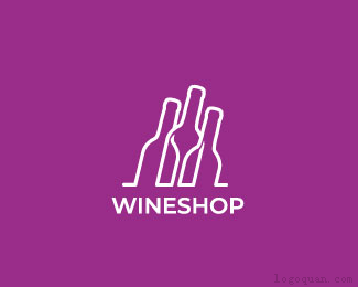 Wineshop酒吧logo