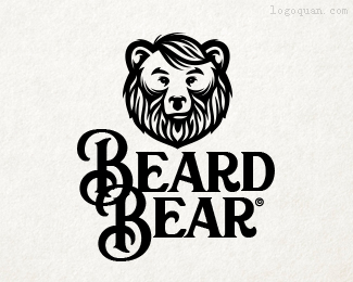 BeardBear理发店logo