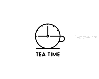 茶时间饮品店logo
