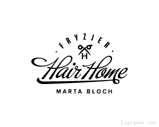 HairHome美发店logo