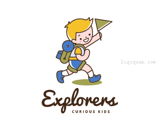 探险者男孩logo