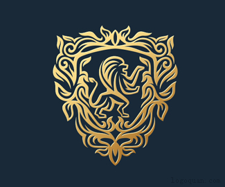狮子盾牌徽章