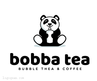 BobbaTea奶茶店标志