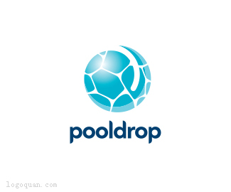 PoolDrop游泳馆LOGO
